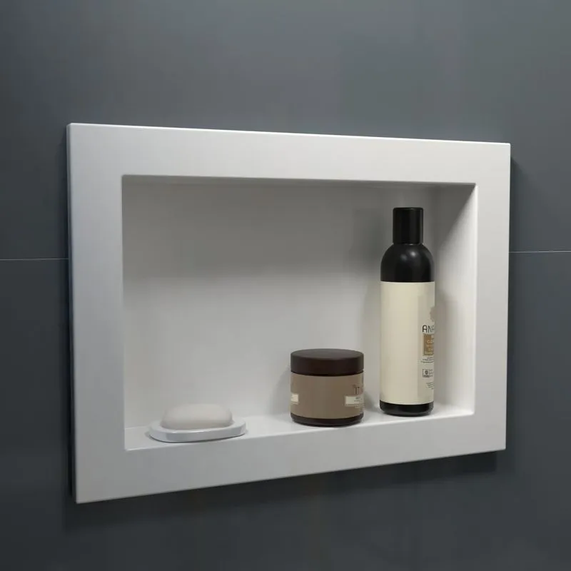 Nicho Pedra Para Banheiro 52cm Venturi Branco