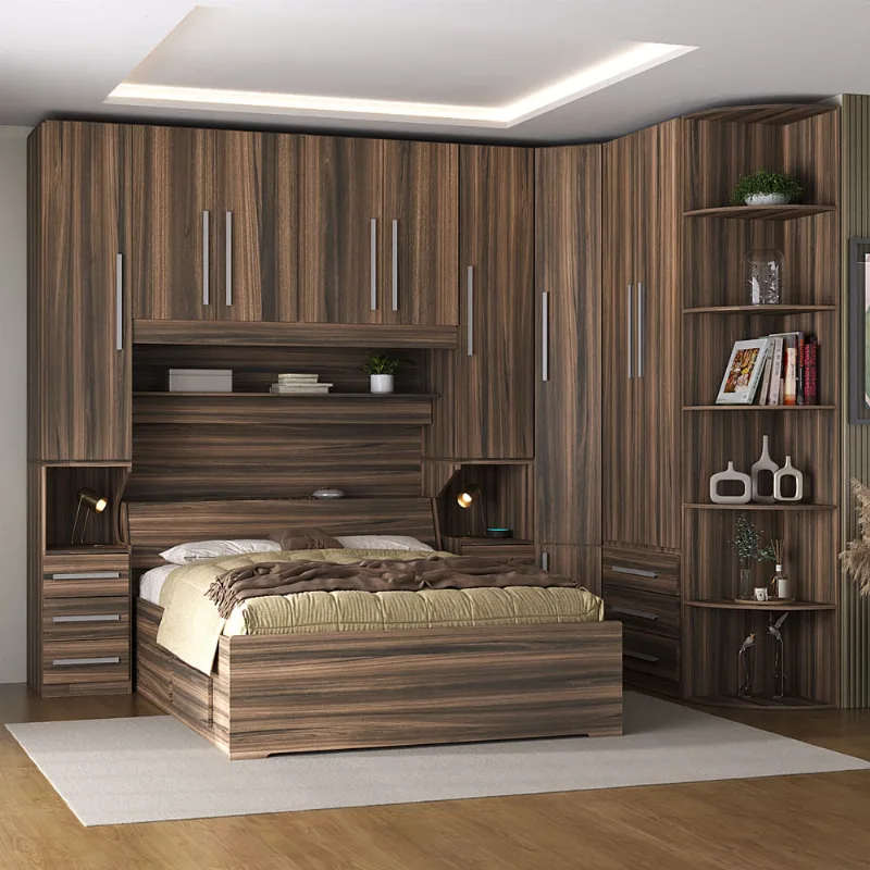 Guarda-Roupa de Canto com Cantoneira e sem Cama 1219S San Remo