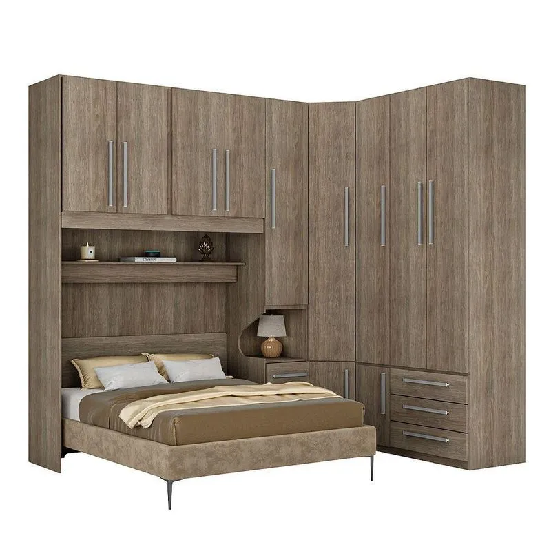 Dormitório Queen Size 1218 Direito Castanho