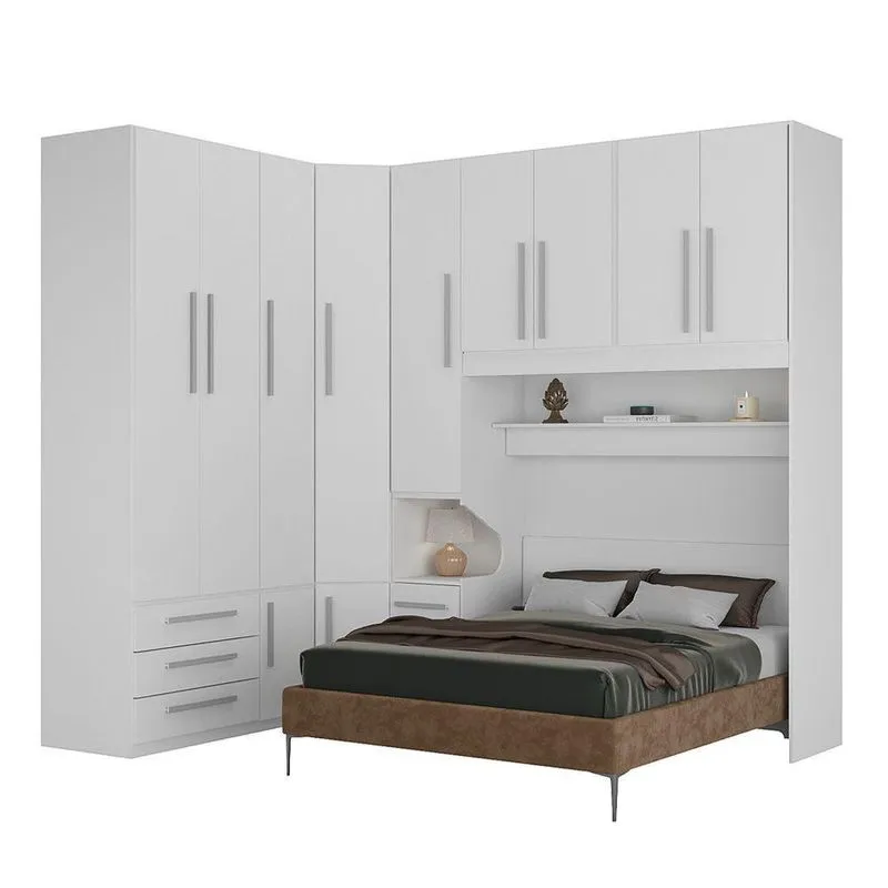 Dormitório Queen Size 1218 Esquerdo Branco