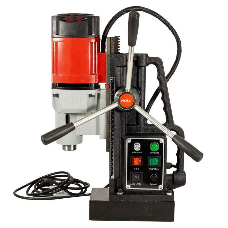 Furadeira Com Base Magnética 1.900w Reversível Fbm-80n Noll