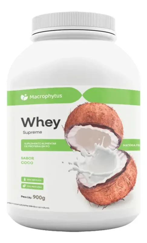 Proteína Whey Supreme Macrophytus De Coco 900g