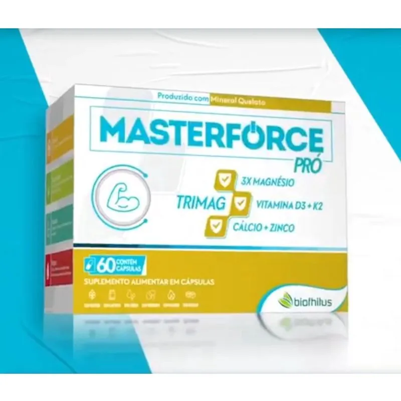 Suplemento Alimentar Masterforce trimag- com 60 capsulas