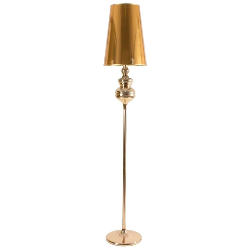 Luminária de piso Josephine com cúpula de PVC Dourado