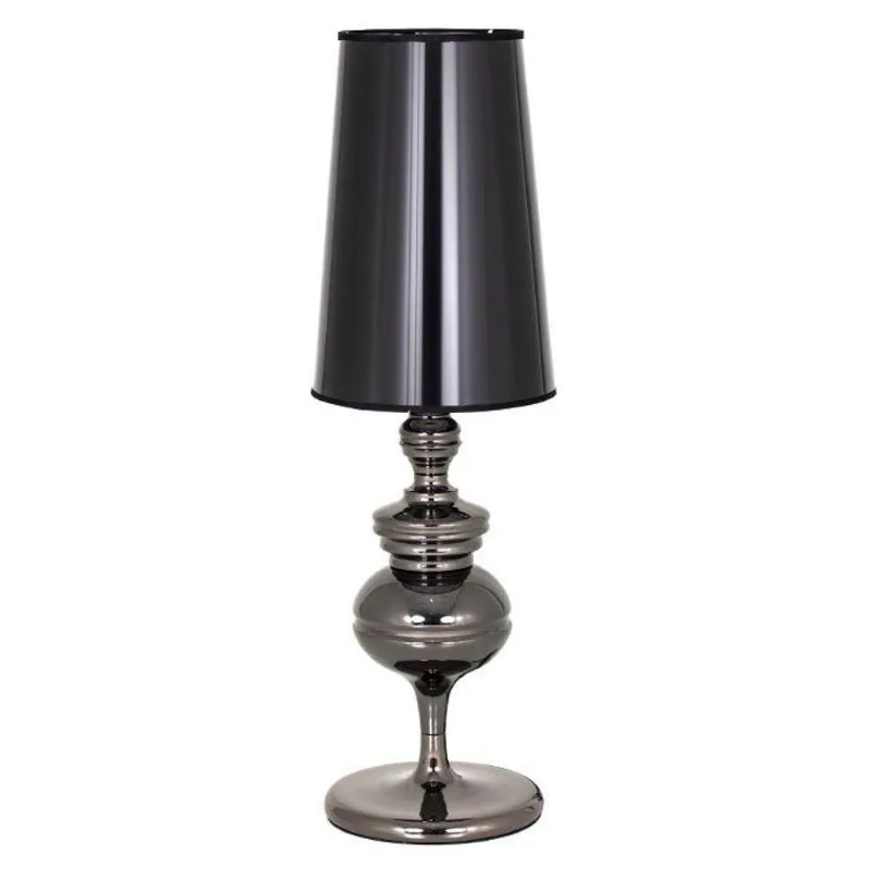 Luminária De Mesa Abajur Josephine Preto Preto