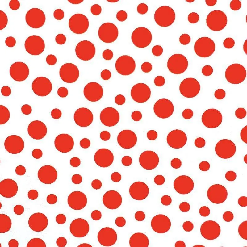 Kit 4 Capas Para Sousplat Poá Divertida Branco Vermelho 35cmx35cm
