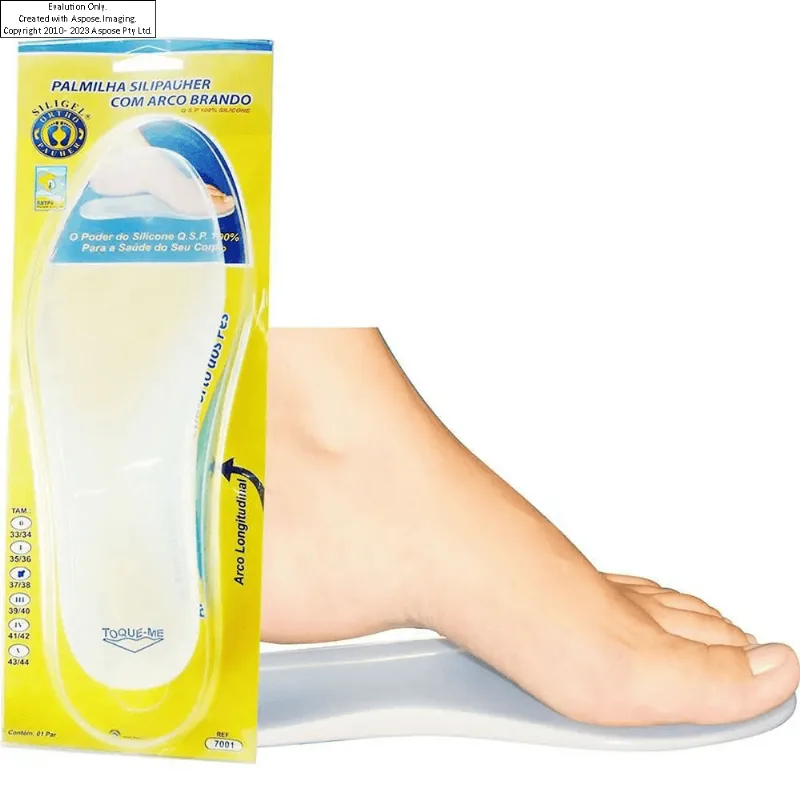 PALMILHA SILICONE COM ARCO ORTHO PAUHER 40/41