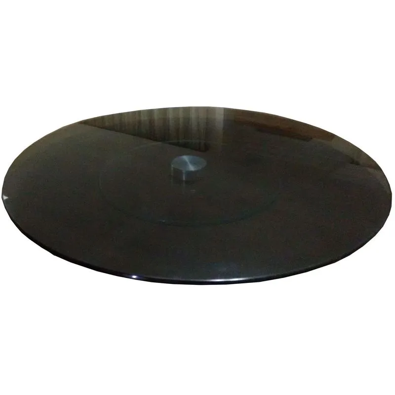 Prato Centro De Mesa Giratório Vidro 8mm Temperado 80cm Fumê