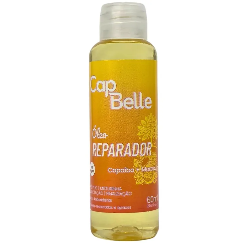 Óleo Reparador Cap Belle Skafe Copaíba + Maracujá 100% Vegano 60ml