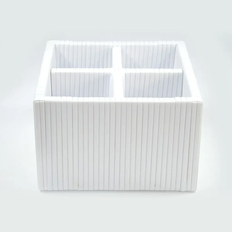 Organizador Porta Talher Fibra Sintética 20x20x14 - Branco