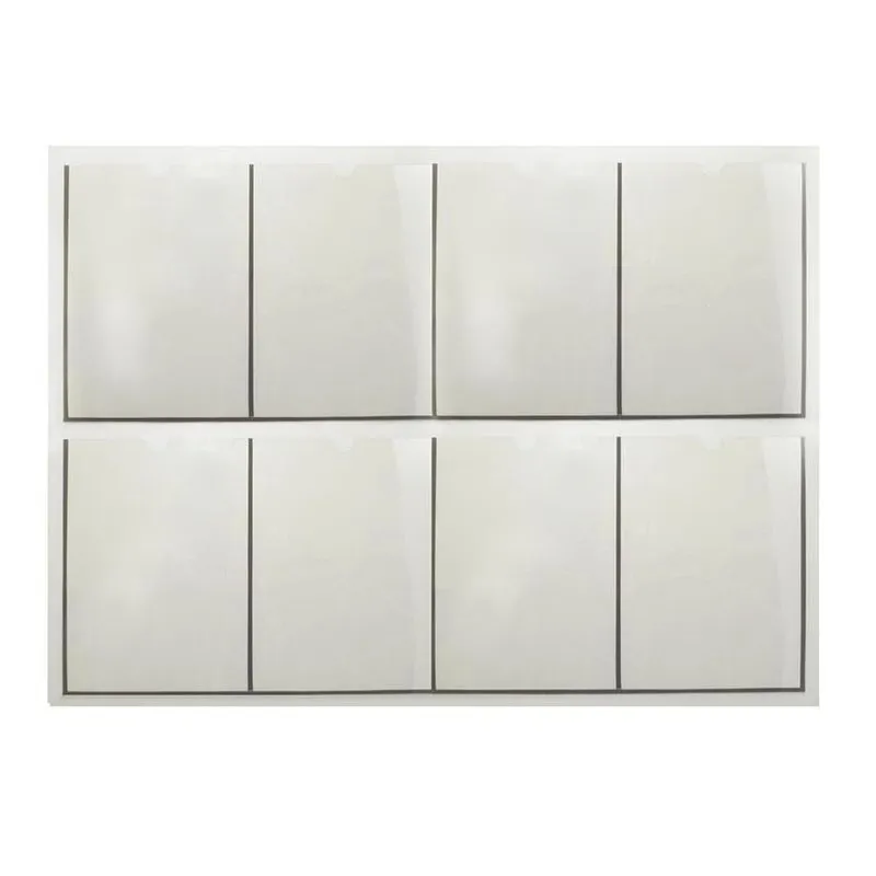 Quadro De Avisos Mural Porta Folhas 8 Displays Branco