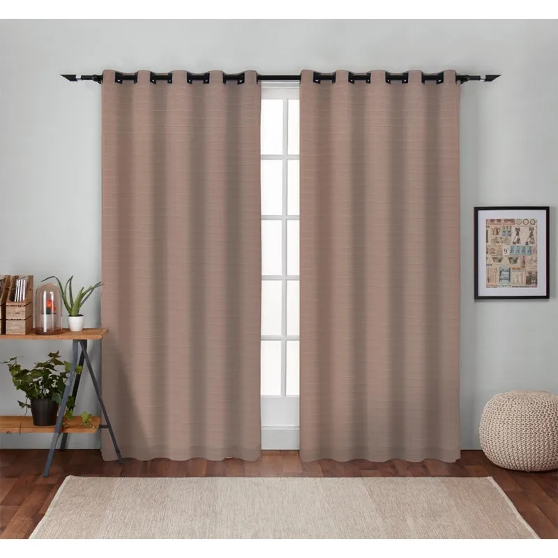 Cortina Rustico 2,60m X 4,00m Bege Decori Cortinas