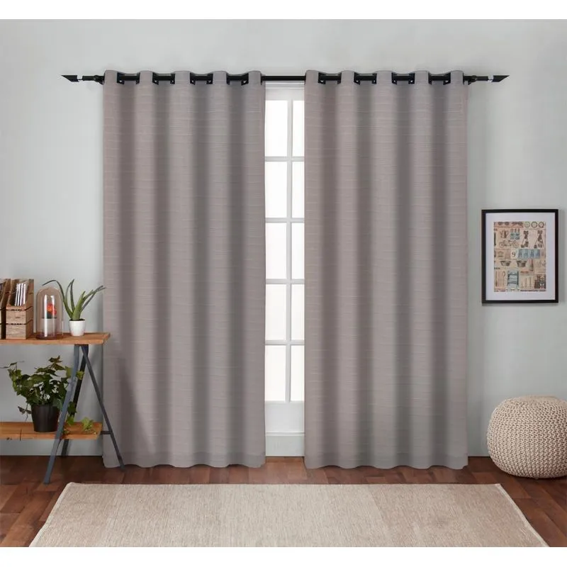 Cortina Rustico 2,60m X 5,40m Cinza Decori Cortinas