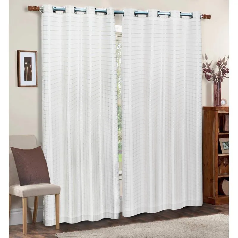 Cortina Xadrez 2,30 M X 4,00m Branco