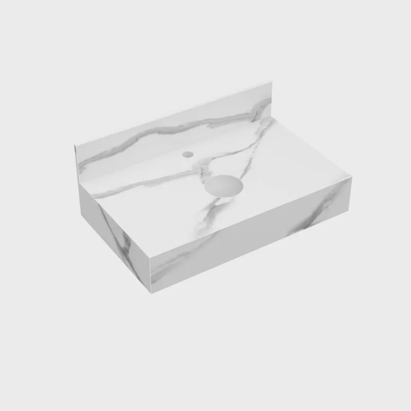 Bancada em Porcelanato 60cm Max para Cuba de Apoio Lavatórios - BLU