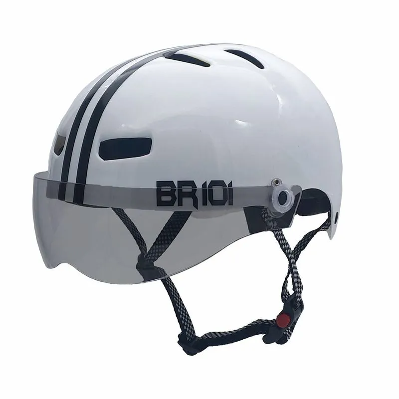 Capacete Urbano Br 101 Branco P Fume Bike/Skate/Patinete