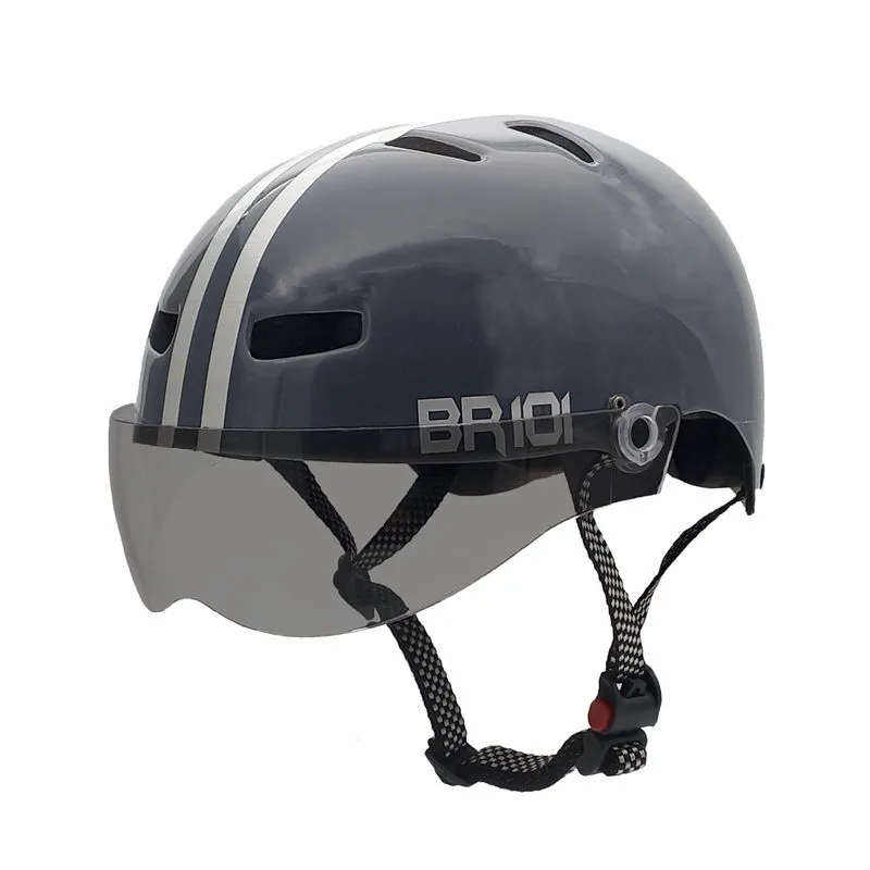 Capacete Urbano Br 101 Cinza P Fume Bike/skate/patinete