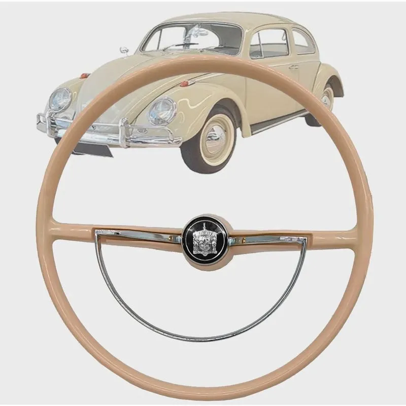 Volante Classico Retro Vw Fusca Variant Brasilia Marfim