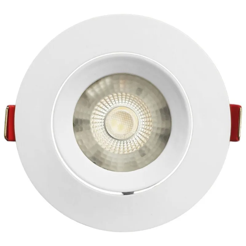 Spot Embutir Led Bivolt Redondo 6000k Branco Frio 9cm 5w