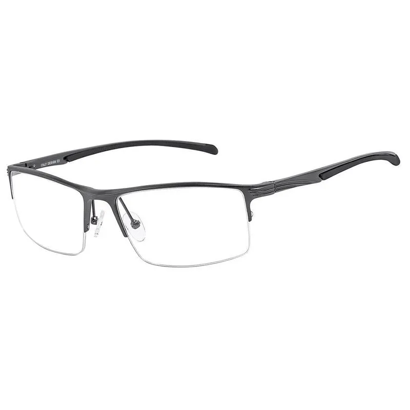 Óculos Masculino Esportivo Armação Grau Fio Nylon Cinza 188