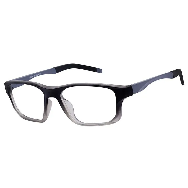 Armação Óculos De Grau Masculino Quadrado Cinza Izaker 4195
