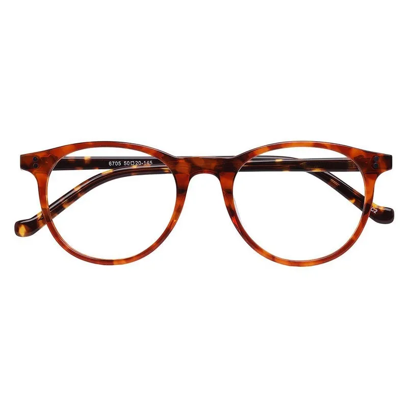 Armacao Oculos De Grau Masculino Redondo Tartaruga 6705