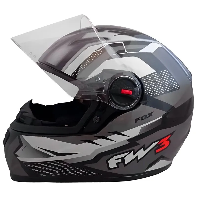 Capacete Fechado FW3 GTN Fox Capacete FW3 GTN Fox Grafite 58