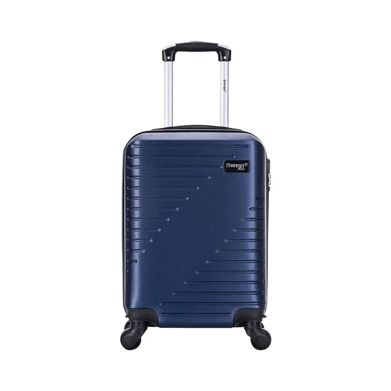 Mala de Viagem PP Cadeado com Segredo Rodinhas com Giro 360º Swiss Move Chicago Azul Marinho PPS19450MA