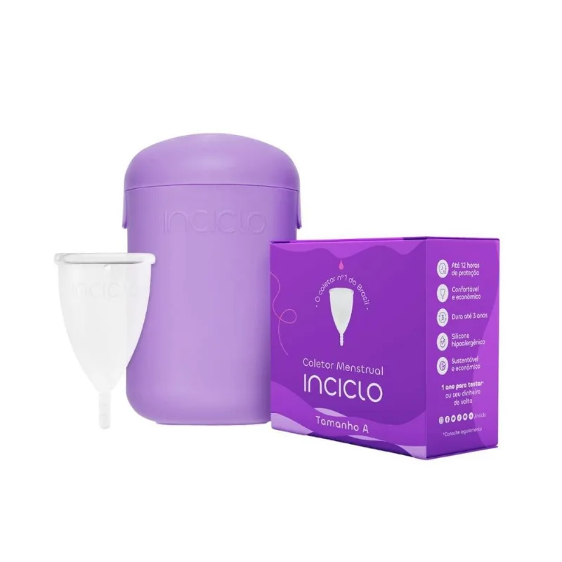 Coletor Menstrual Inciclo + Cápsula Esterilizadora Tamanho A