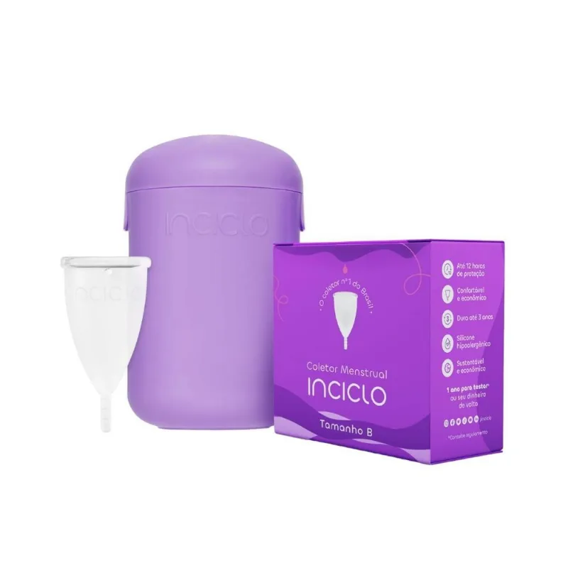 Coletor Menstrual Inciclo + Cápsula Esterilizadora Tamanho B