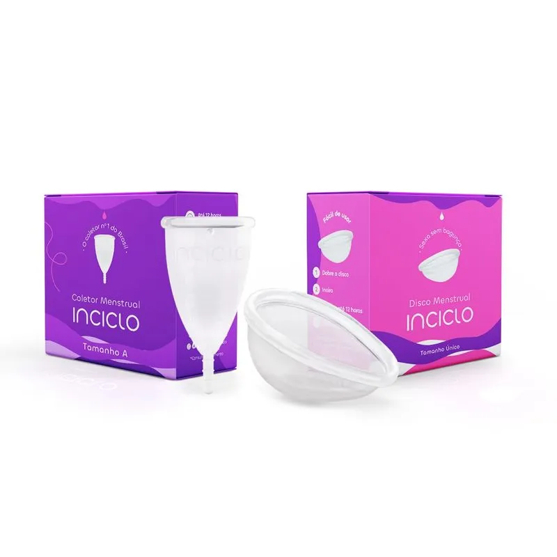Kit Coletor Menstrual + Disco Menstrual Inciclo A (a partir de 30 anos ou com filhos)