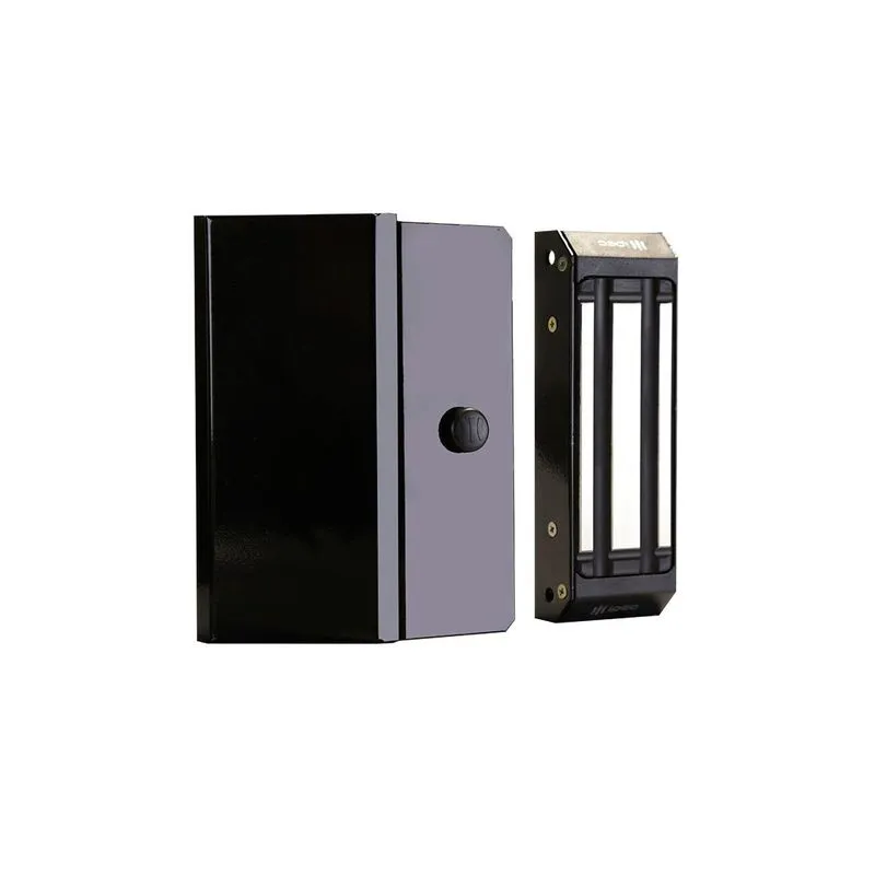 Fechadura Eletroímã Magnética M100 Cor Preta 100 Kgf Ipec