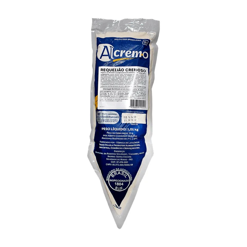 Requeijão Cremoso Alcremo Tradicional Bisnaga 1,01kg