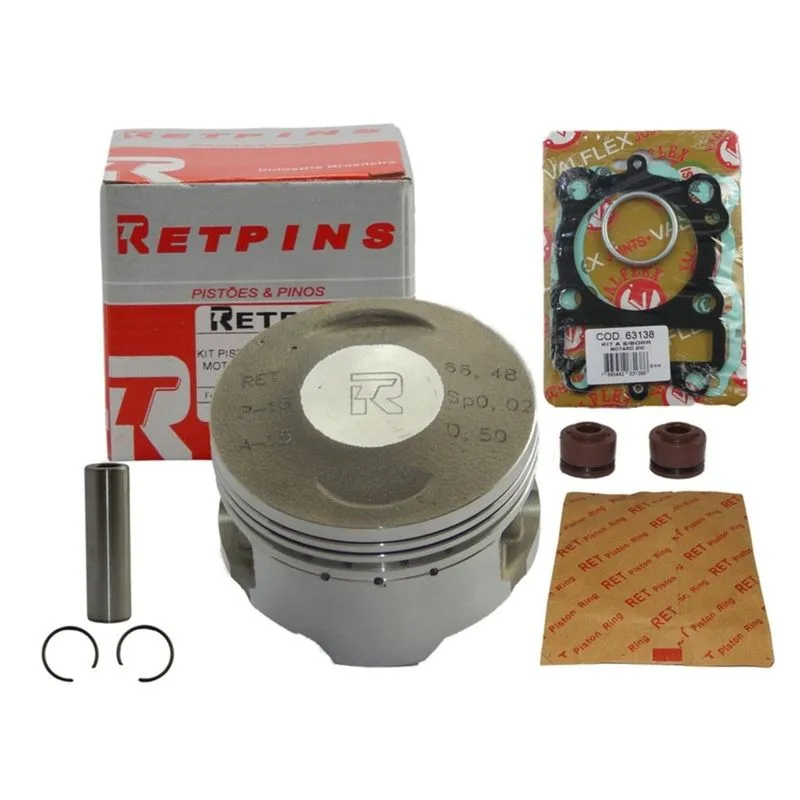 Kit Pistão E Anéis Stx 200 / Motard 200 0,25 - Retpins