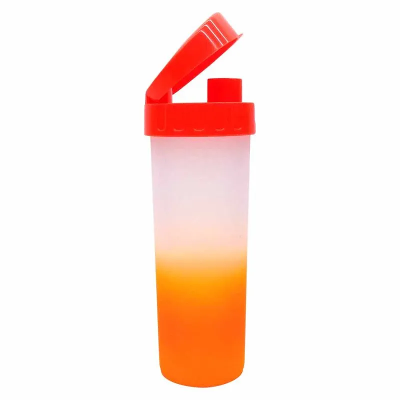 Garrafa Plástico 450 ML Eco Water Fantasy Laranja Neon 66104 Neoplas - UN