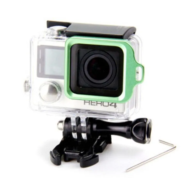 Proteção Anel Metálico Para Câmeras Gopro Hero 3+, 4 Verde