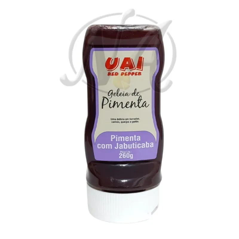 GELEIA DE PIMENTA C/ JABUTICABA UAI BISNAGA 260G