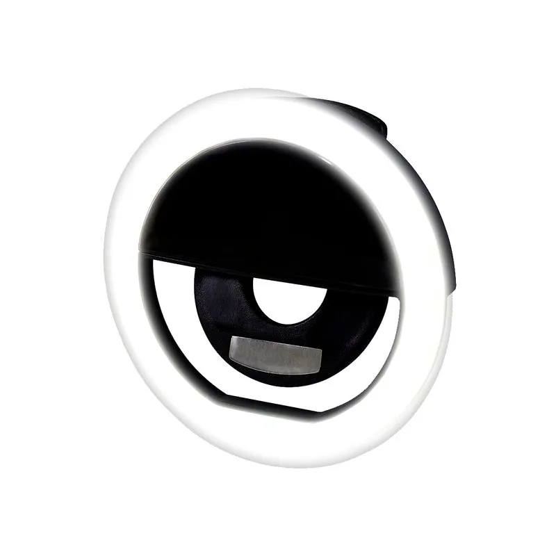 Luz Ring Light Celular Led Iluminação Selfie - Preto