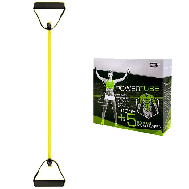 Elástico Extensor Tensão Exercícios Biceps Perna - Amarelo