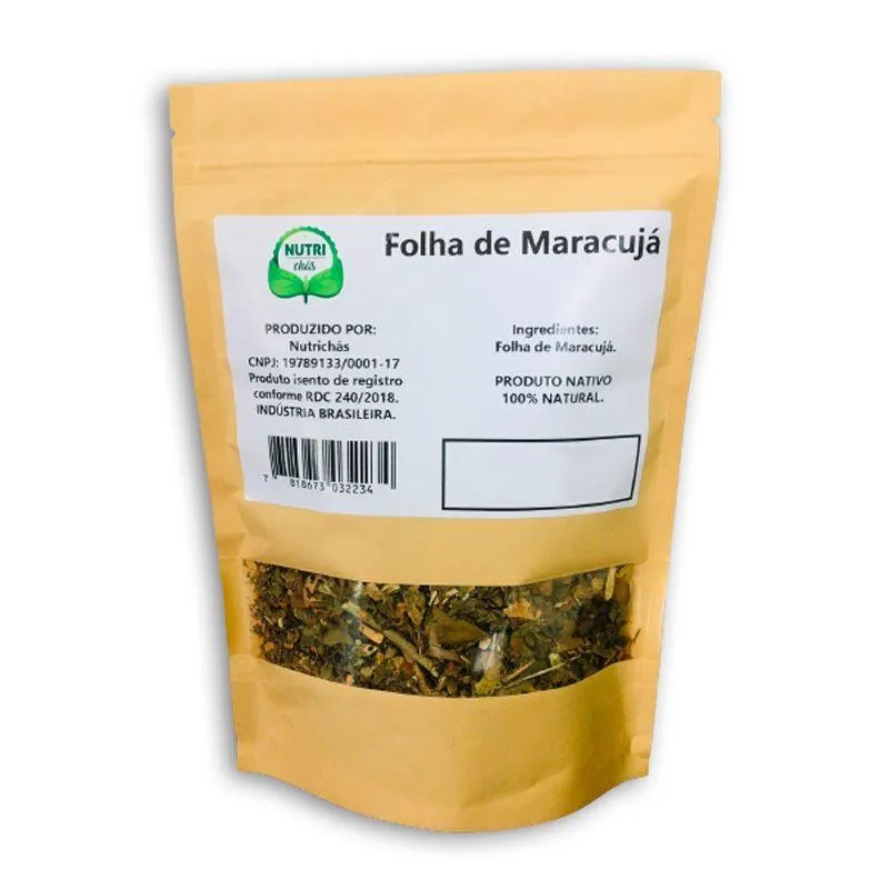 Chá De Folha De Maracujá 100gr - Cultivo Nativo 100% Natural