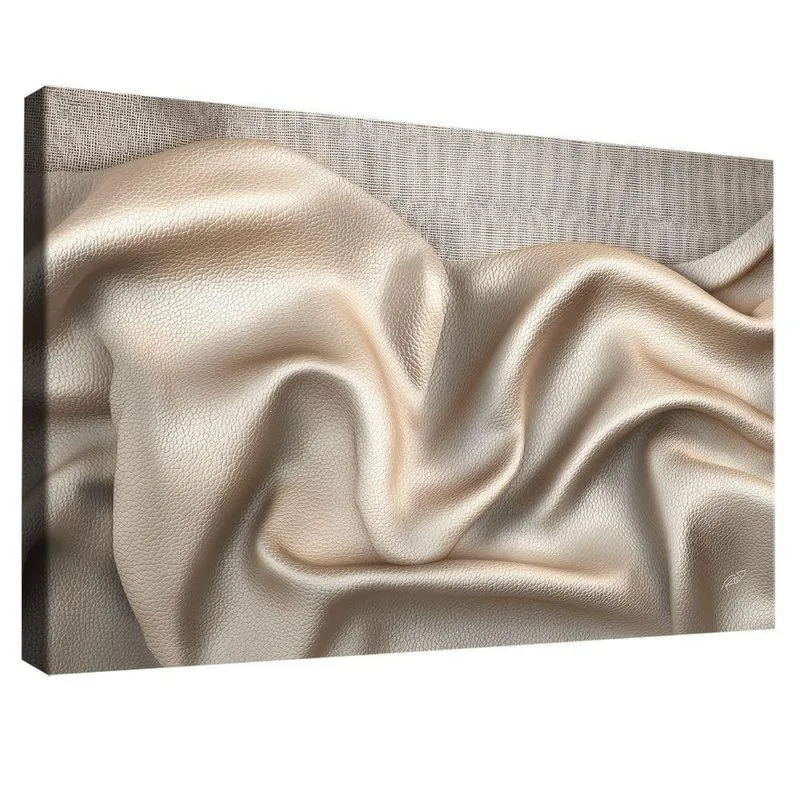 Quadro Decorativo Couro E Ninho Retangular Em Canvas Marrom Br Artes 180x105cm