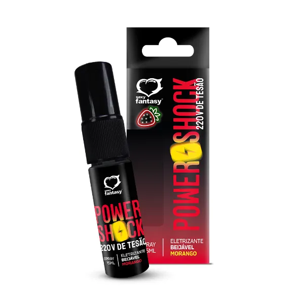 GEL POWER SHOCK MORANGO - ELETIZANTE BEIJAVEL
