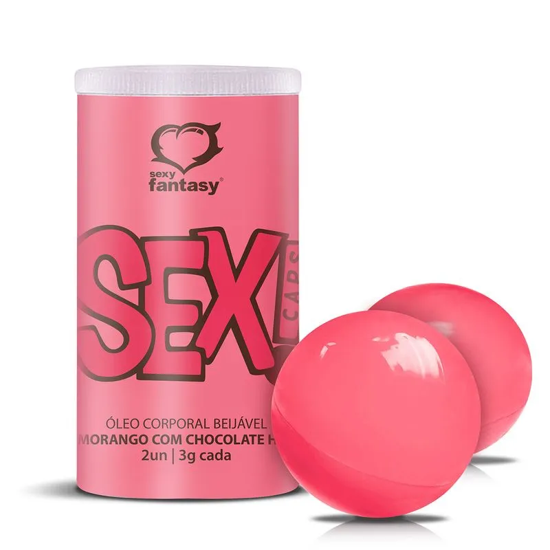 Sex Caps Hot Cápsulas Beijáveis com 2 unidades Sexy Fantasy