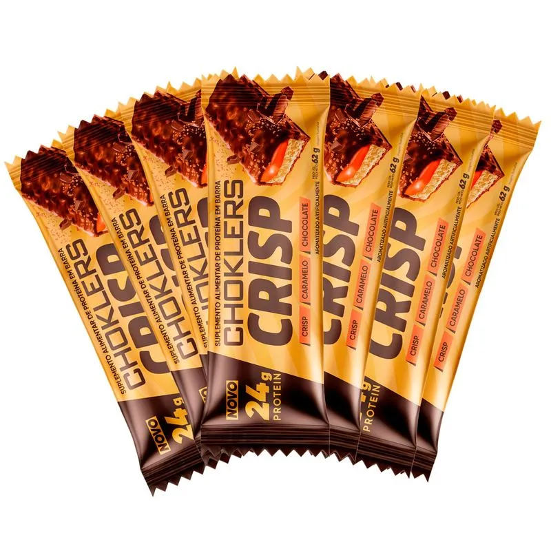 Barra De Proteína Choklers Crisp 62g 12 Unidades