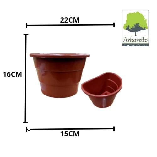 VASO ARANDELA TELHA UTILIPLAS - Arboretto Garden Center