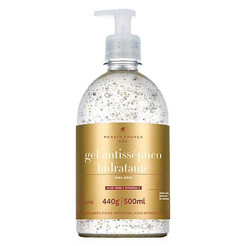 Gel Antisséptico Hidratante Spa Renata França Aloe Vera e Vitamina E 500ml