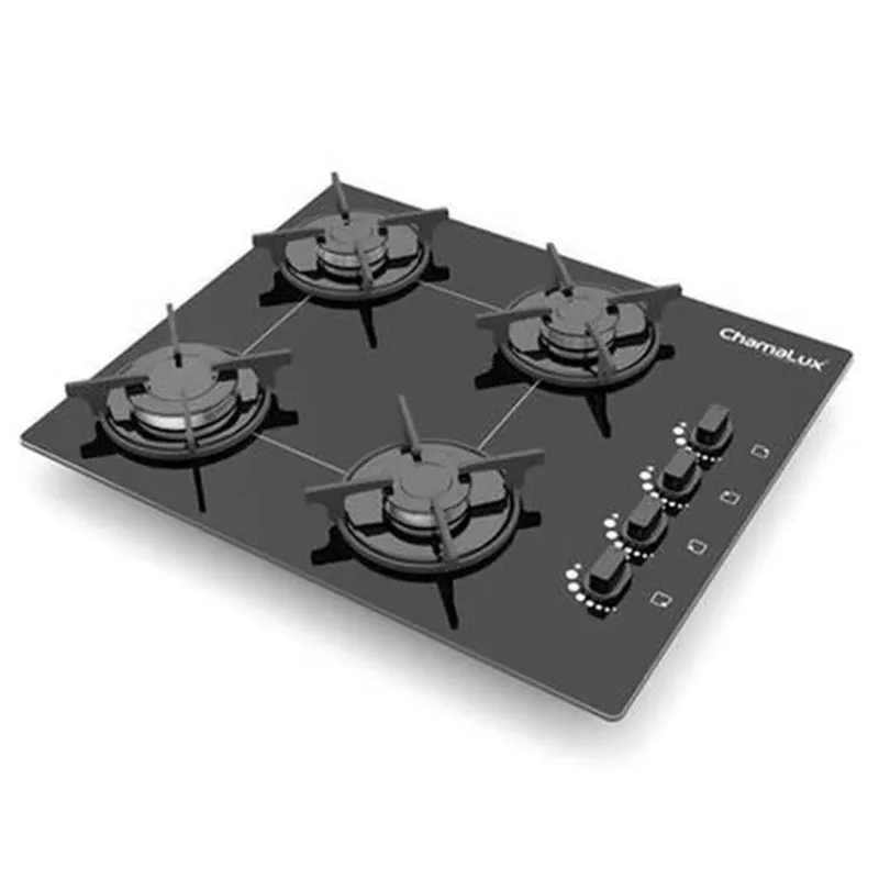 Fogão Cooktop a Gás Ultra Chama Chef 4 Bocas Bivolt Chamalux
