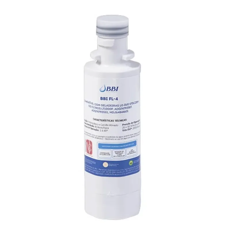 Filtro para Geladeira e Refrigerador BBI FL-4 compatível com Geladeiras LG - LT1000P - Loja de filtros de água | Refis para purificadores | Superfilter