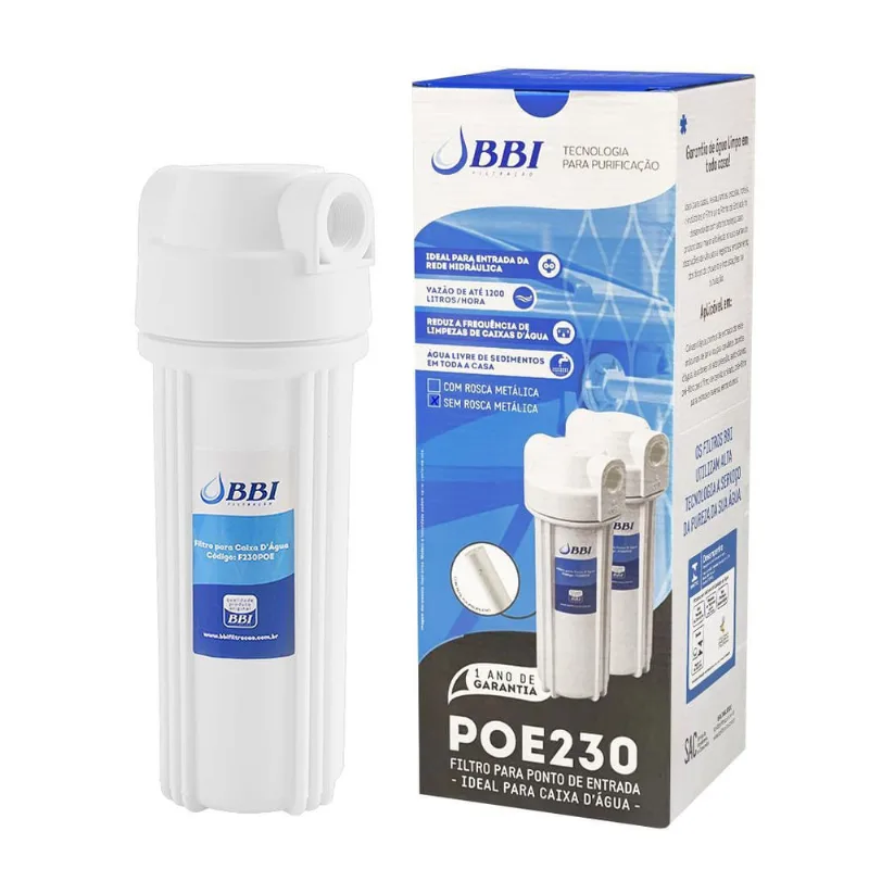 Filtro P Caixa Dágua Bbi Poe 230 Eco 9.3/4 Cavalete 1200 l/h