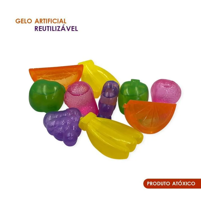 Gelo Ecológico Artificial Reutilizável Diversos 10 Peças